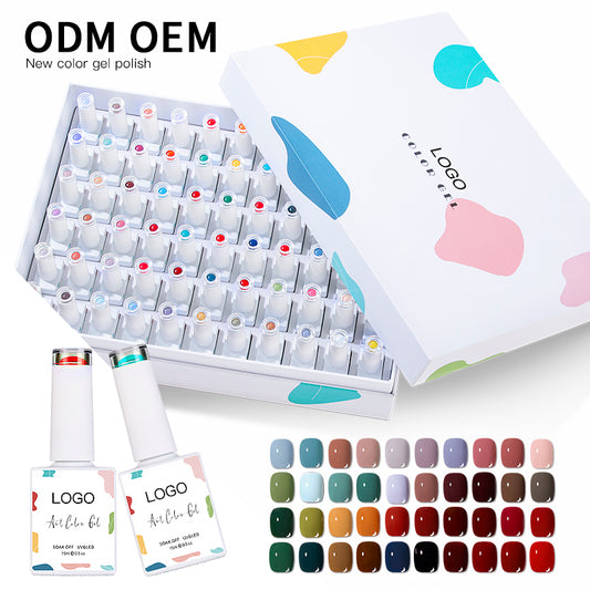 JTING Latest design uv led gel nail polish 60 colors set with nail box private label free design professional nail vendor supply