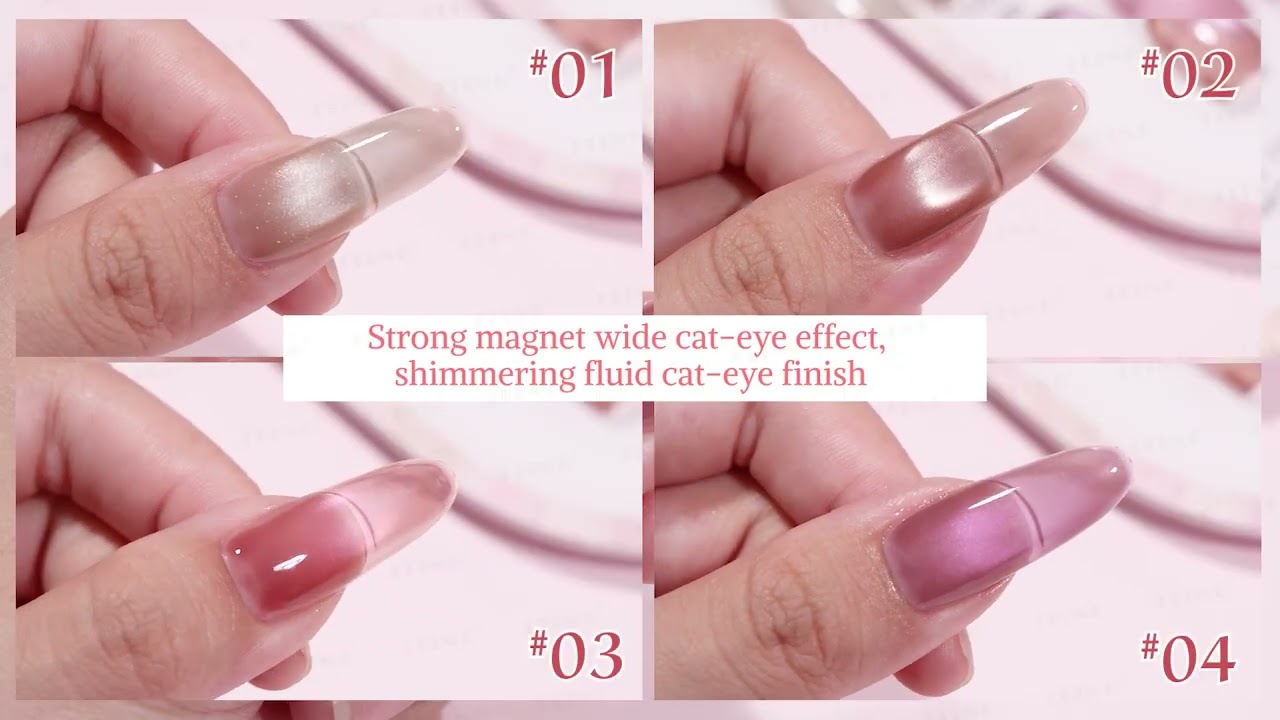 JTING 8 Color Sakura Cat Eye Gel Polish
