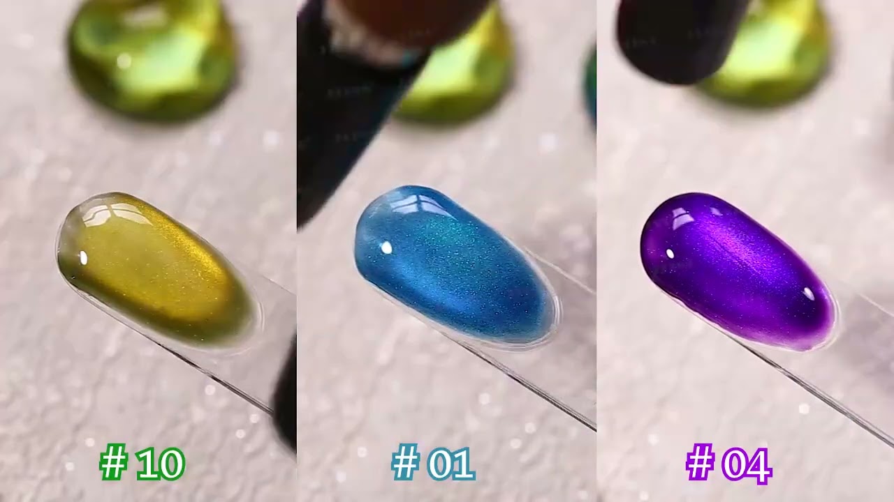 JTING NAIL 12-Color Neon Cat Eye Gel Polish