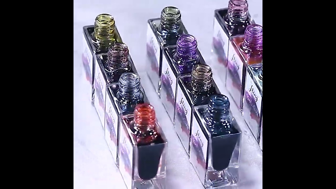 JTING 12 Color Metallic Marble Ink UV Gel Polish