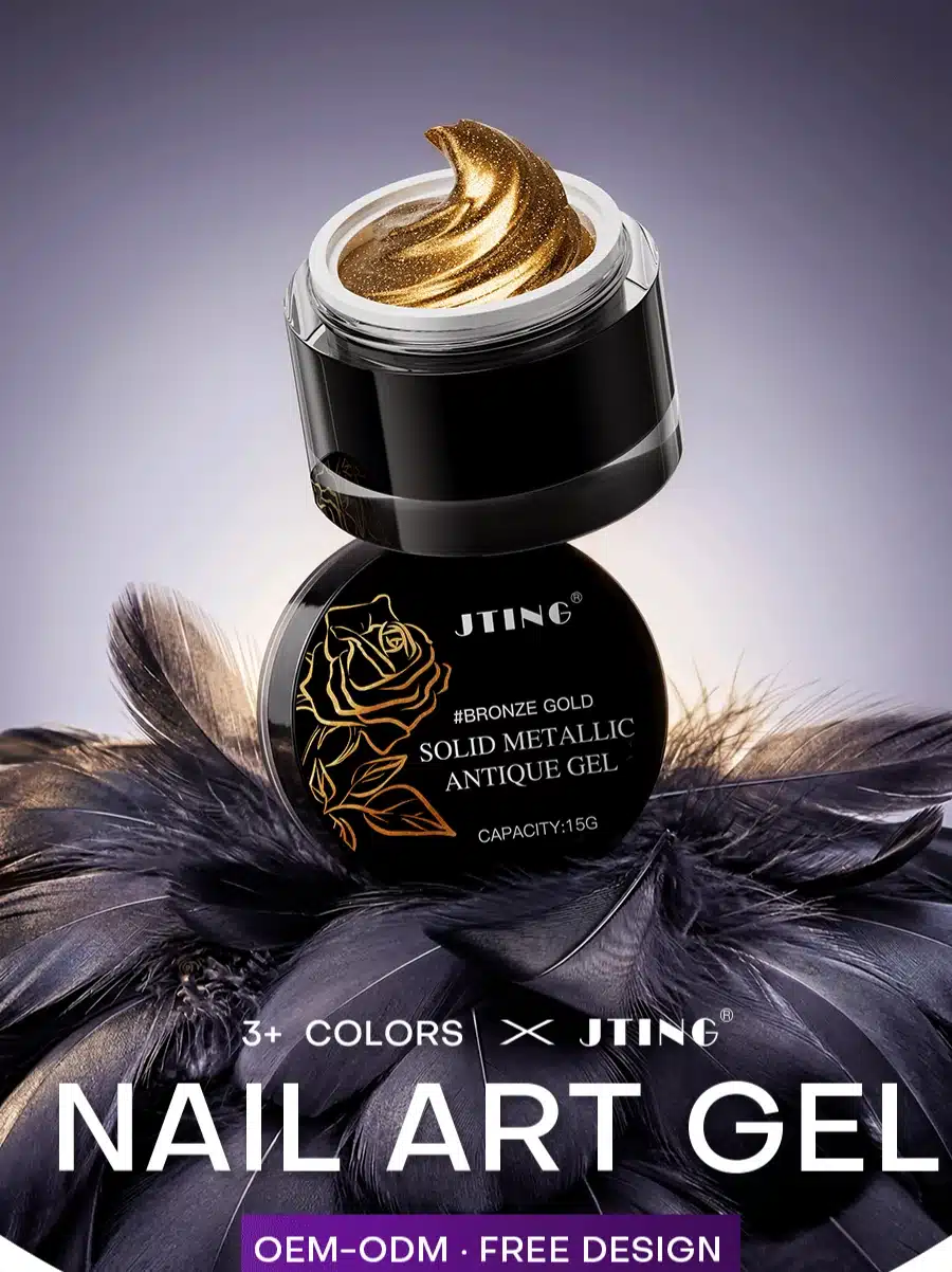 3D Relief Creative Nail Art Gel, Embossed Shell Texture Gel by JTING NAIL