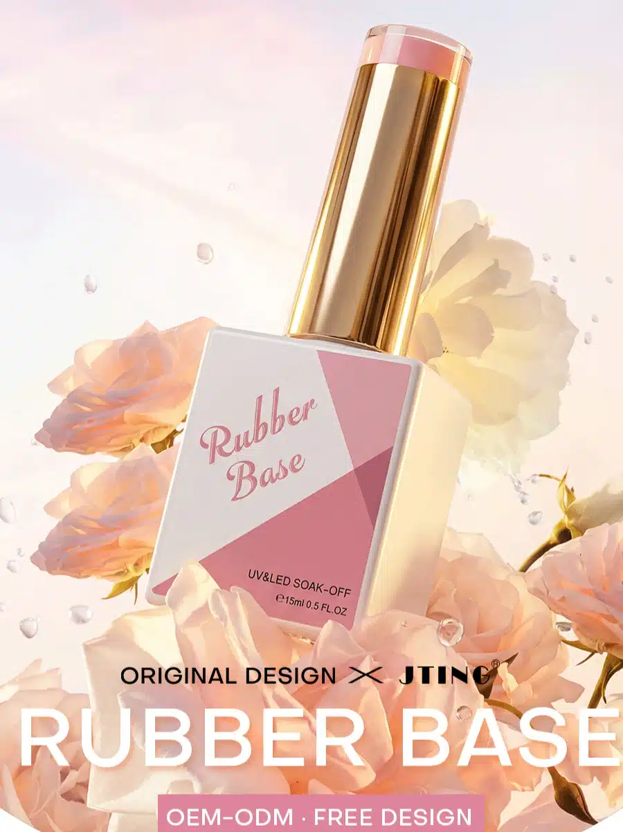 HEMA-Free Rubber Base Gel Series, Flexible Overlay for Thin Nails by JTING NAIL