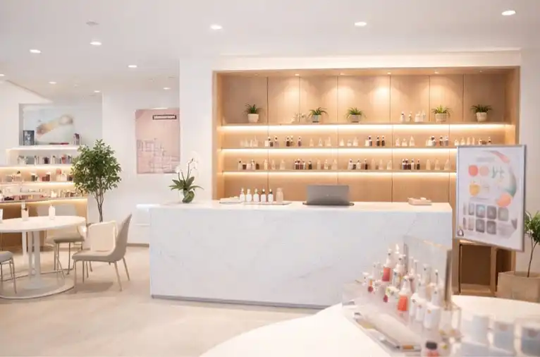 JTING reception and consultation area for wholesale nail gel inquiries