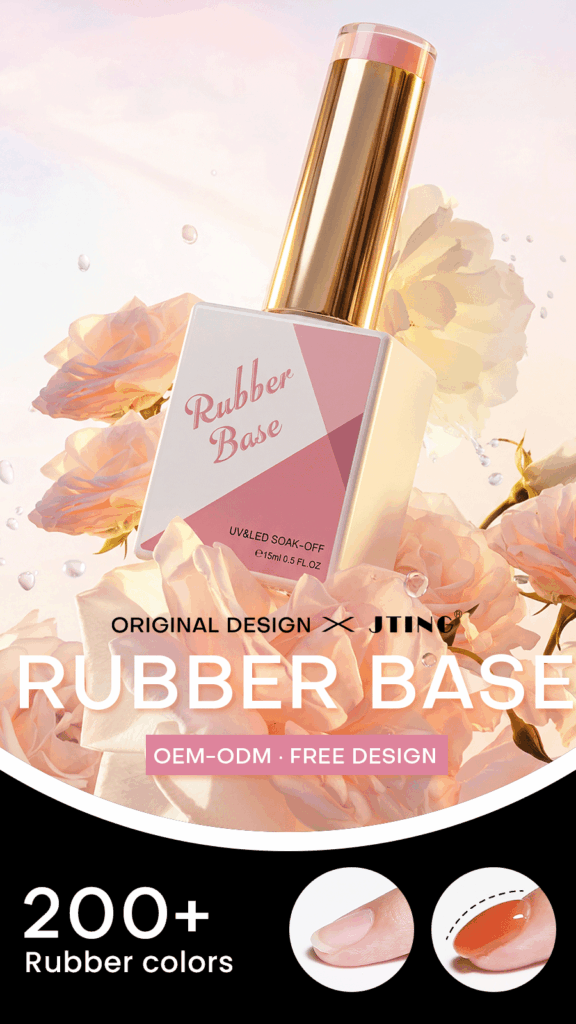 JTING NAIL Strengthener Rubber Base Gel for Weak Nails, Professional B2B Supply.