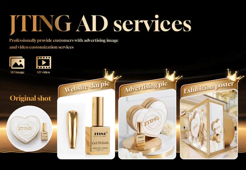JTING NAIL Professional Advertising Image and Video Customization Services for B2B Salons.