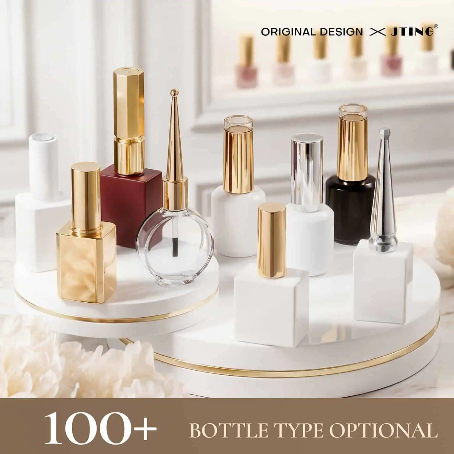 JTING NAIL 100+ Optional Bottle Types for Professional Gel Polish Packaging.