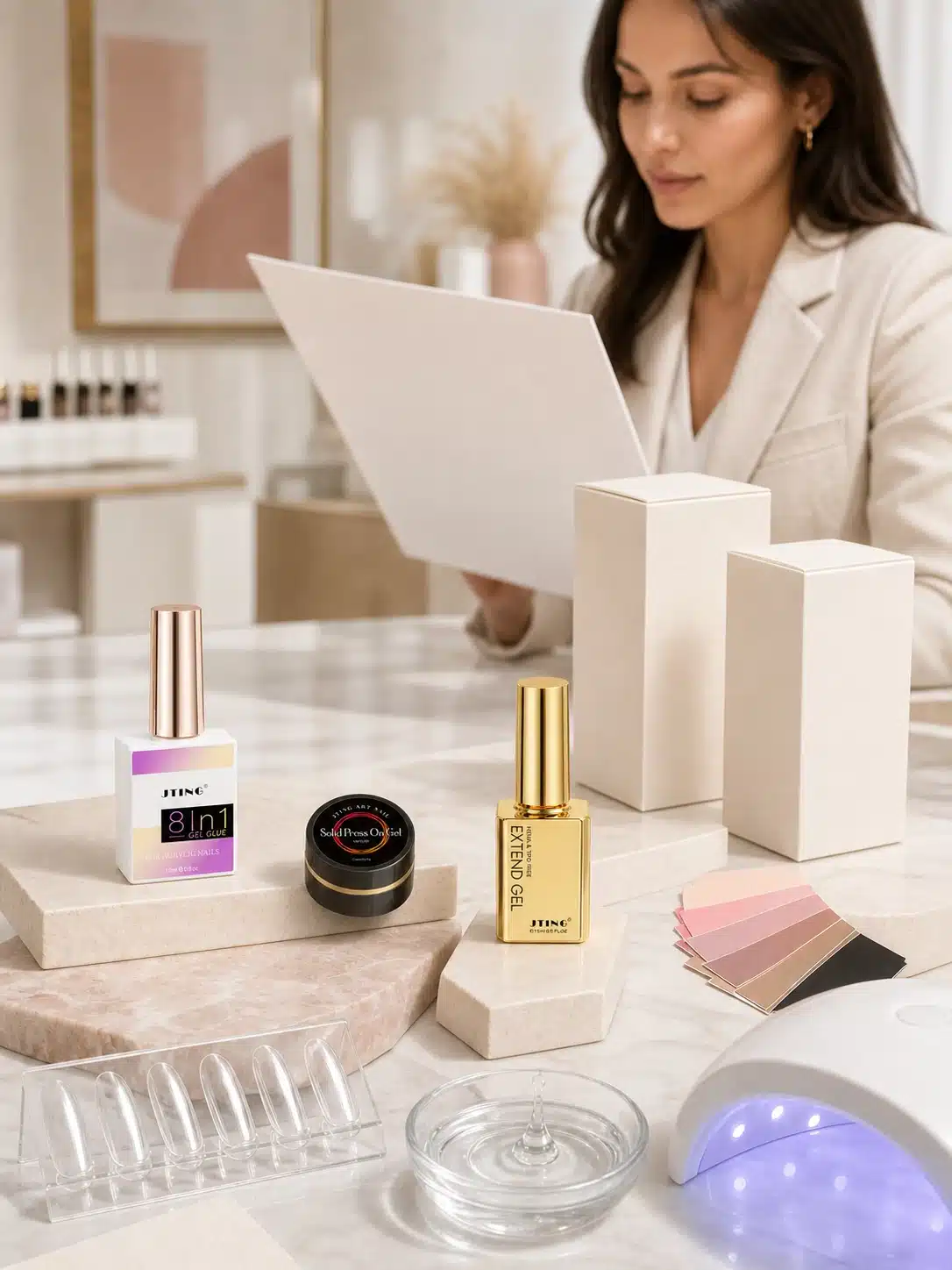 JTING private label nail glue gel collection development