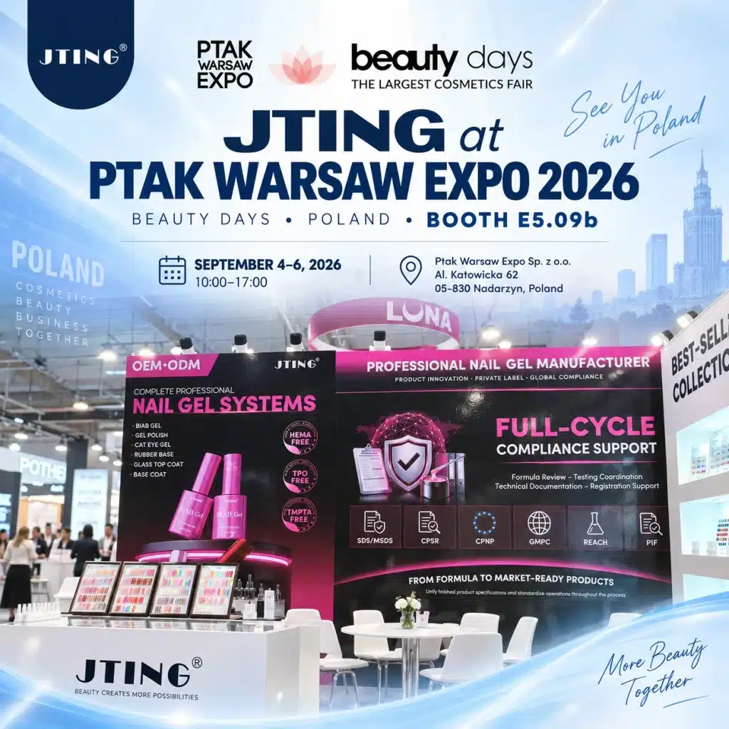 JTING at PTAK Warsaw Expo 2026 Beauty Days Poland Booth E5.09b